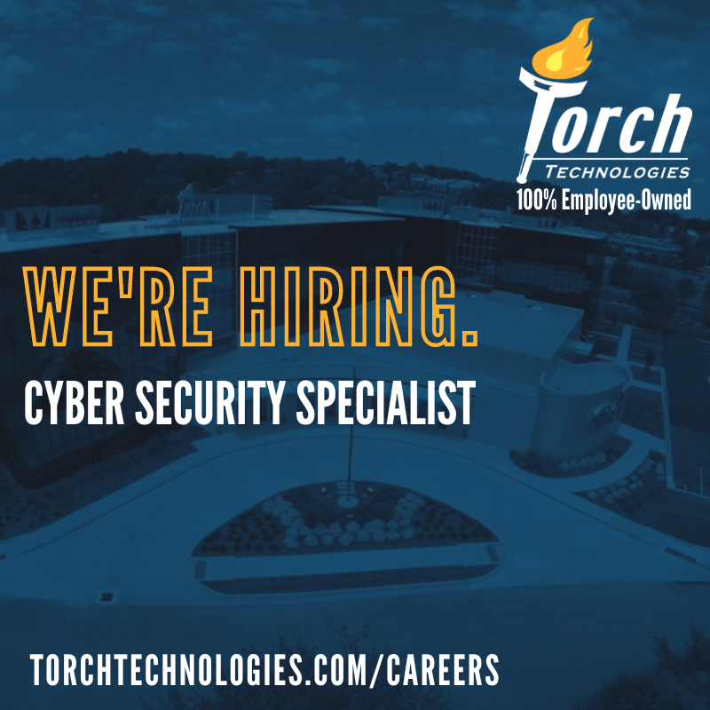 Join the Torch Team in Florida☀️

Learn more about this job opening at: torchtechnologies.hua.hrsmart.com/hr/ats/Posting…

#TorchTechnologies #Florida #EglinAFB #Hiring #Career #EmployeeOwned #GreatPlacetoWork #CyberSecurity #Inc5000 #CertifiedEvergreen
