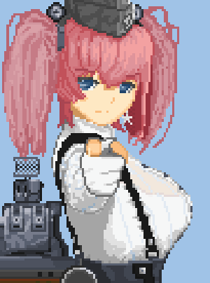 アトランタ進水日なので2年前のドット絵をこの時はまだEDGEを使って描いてた 