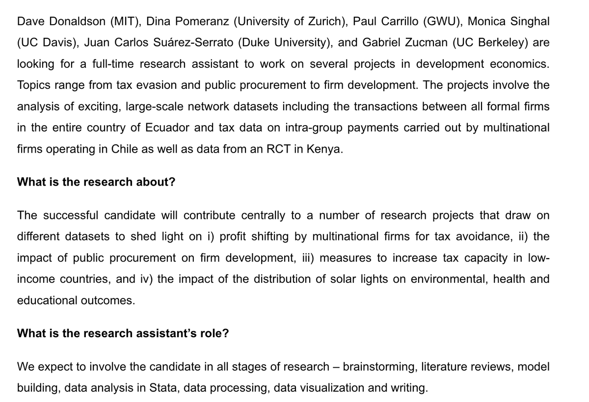 DinaPomeranz's tweet photo. Wanna join my research team in Zurich as a pre-doc/research assistant?

Come work with us on projects about public policy and economics in Chile, Ecuador and Tanzania.
https://t.co/dd137KhEK5

@econ_ra https://t.co/sEAkDcPHXO