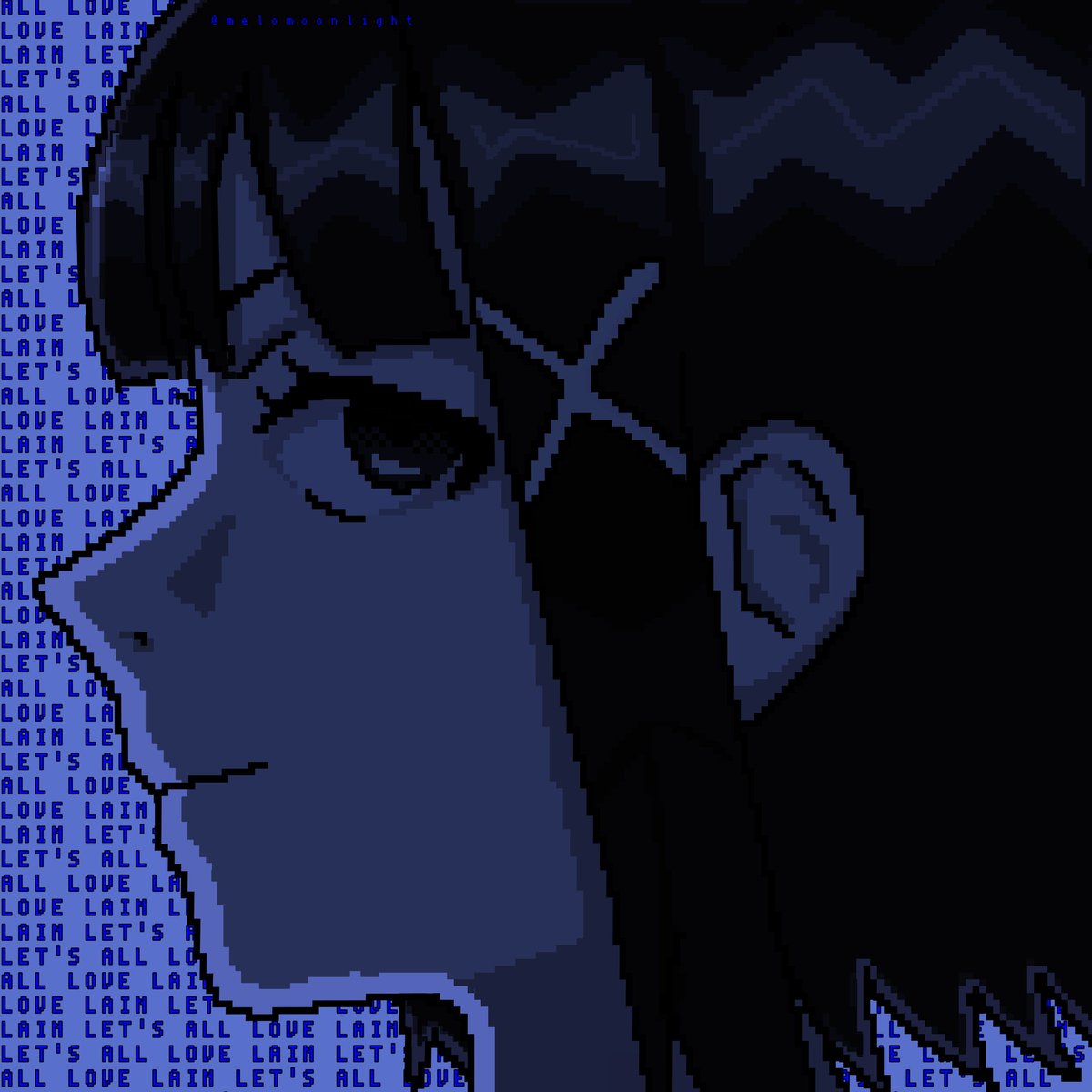 let's all love lain!
#pixelart #art #lain #serialexperimentslain #digitalart #drawing #ArtistOnTwitter