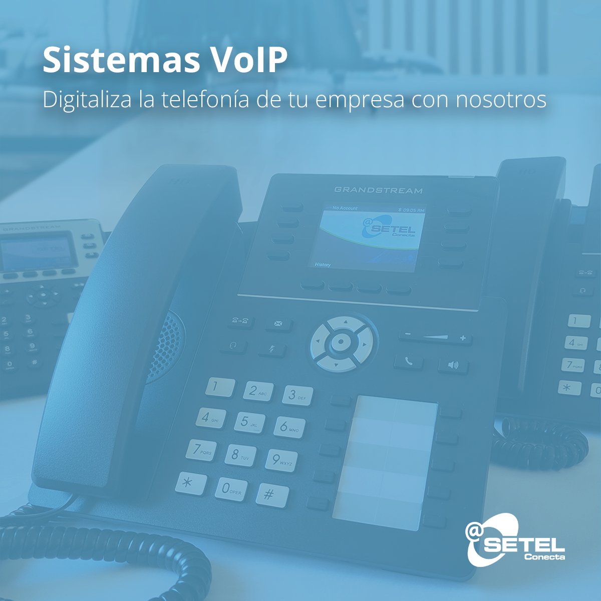 SetelConecta's tweet photo. ☎️¿A qué esperas para #digitalizar la telefonía de tu empresa?
El fin de las líneas de cobre (#RDSI) está cada vez más cerca. Aprovecha para actualizar tus sistemas de #telefonía y mantén tus números de teléfono a salvo.
Contacta con nosotros👉comercial@setelconecta.com
#VoIP https://t.co/Vp1JWN0G7H