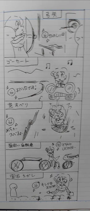 🌟ヨーデルの森紀行4🌟
( ꈍᴗꈍ🎶今回、様々な施設がありました🌟🌟🌟
🌟弓矢で的に当てる施設
🌟ゴーカート場
🌟面白い自転車乗り
🌟ソリを使った芝滑り
🌟砂場に埋められた鉱石探し
(≧▽≦🌟どれも楽しかったです🎶
そして…今回の来場の目的は…
🌟次回が最終回になります🍀
#オリジナル漫画 