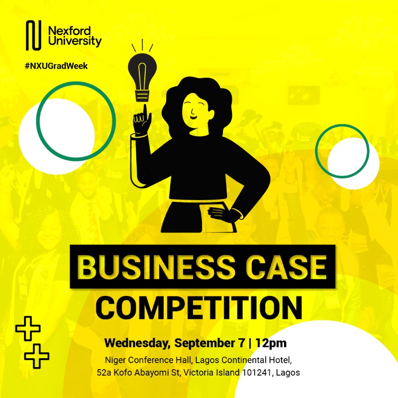 nexford's tweet photo. We know our 2022 Nigeria graduates are graduating full of ideas π€π‘
So we're hosting a #NXUGradWeek Business Case Competition in Niger Conference Hall, Lagos Continental tomorrow where our graduates and current learners will pitch their ideas to win $1,500 in seed funding π°π²