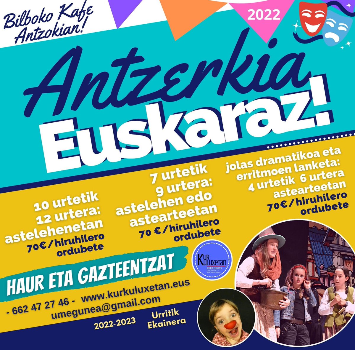 Gogotsu eta pilak indar berrituak kurtso berria hasi dugu, hona hemen gure eskaintza ikasturte berrirako: