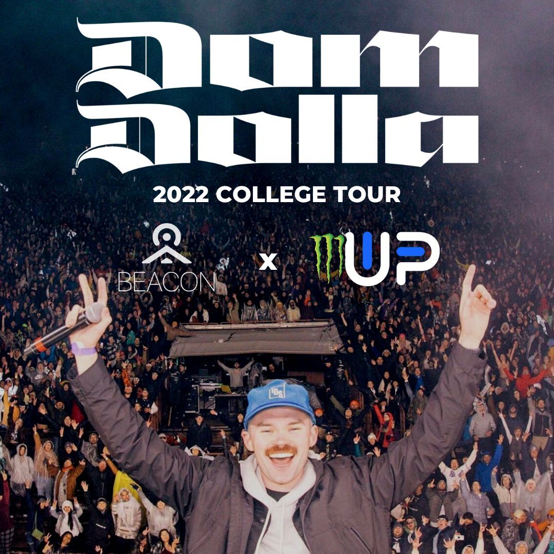 javiercorrea's tweet photo. We’re partnering with Monster Energy's @UpandUpFestival to bring @domdolla to 4 lucky universities! 🔥 

Follow @sendbeacon to see who’s going to win the concerts... 🕺🏼💃🏽 I still can't believe this is happening https://t.co/VBYuIfcpGU