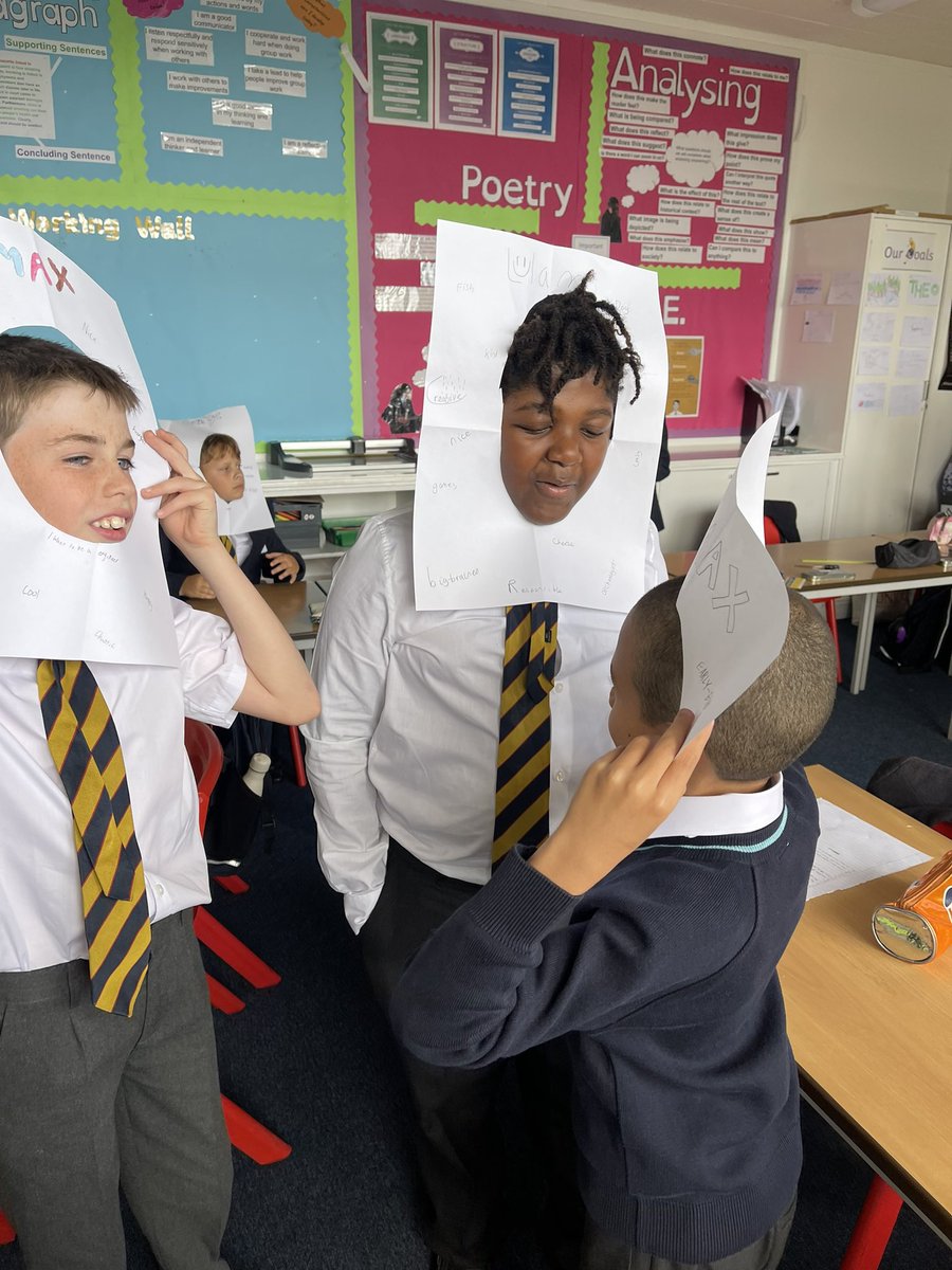 MonktonEnglish's tweet photo. #MonktonYear6 are getting to know each other again after a wonderful summer break through the use of adjectives, nouns and phrases! #MonktonEnglish #MonktonCollaboration #MonktonLiving @MonktonBath @MonktonPrep https://t.co/vpLdKIFtml