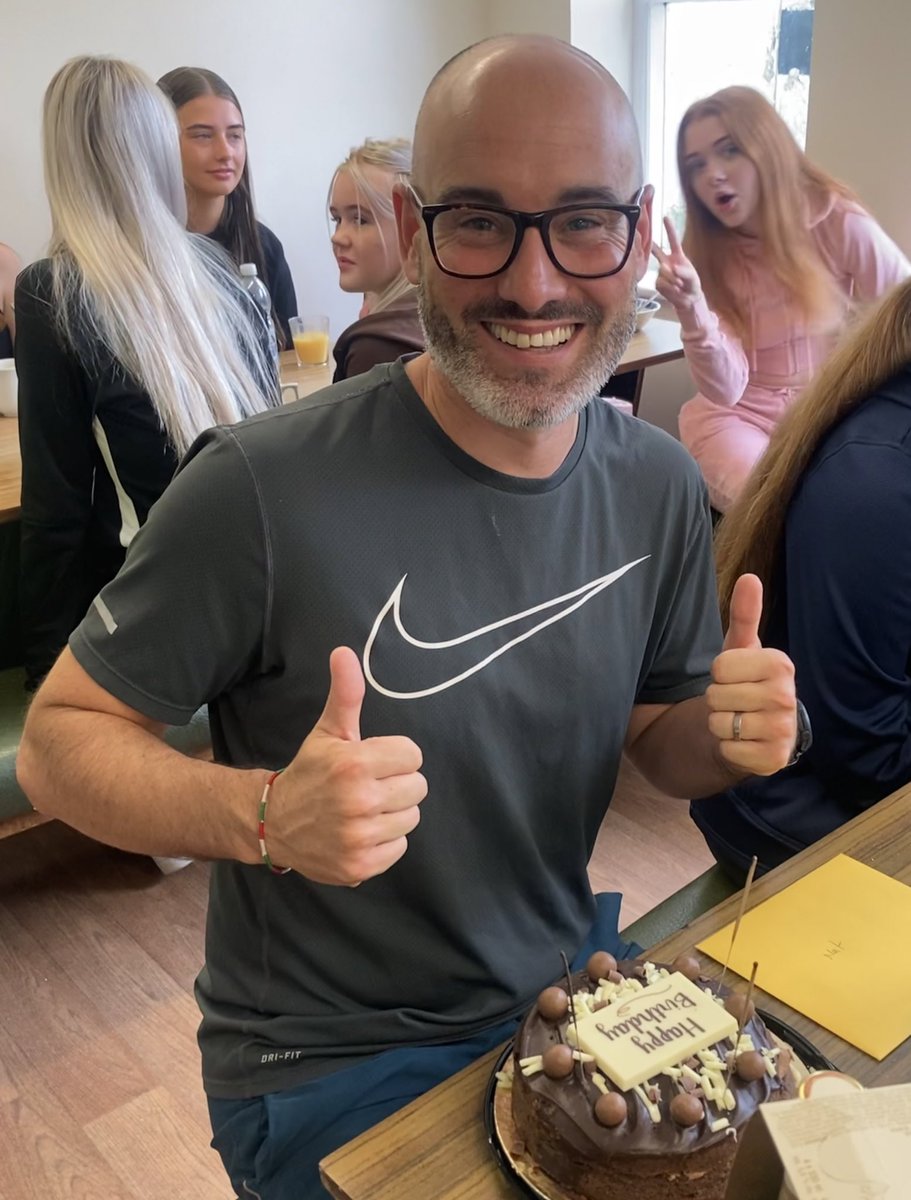 CACHSChaplaincy's tweet photo. Cake for breakfast for Mr. Kerray’s BIG birthday!!!! https://t.co/08VJzmtunx