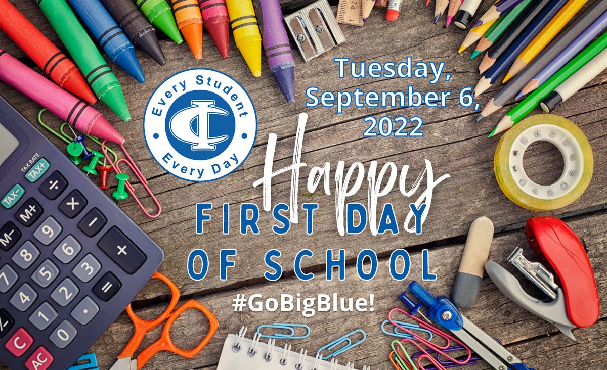 Happy First Day of School! #GoBigBlue! 💙