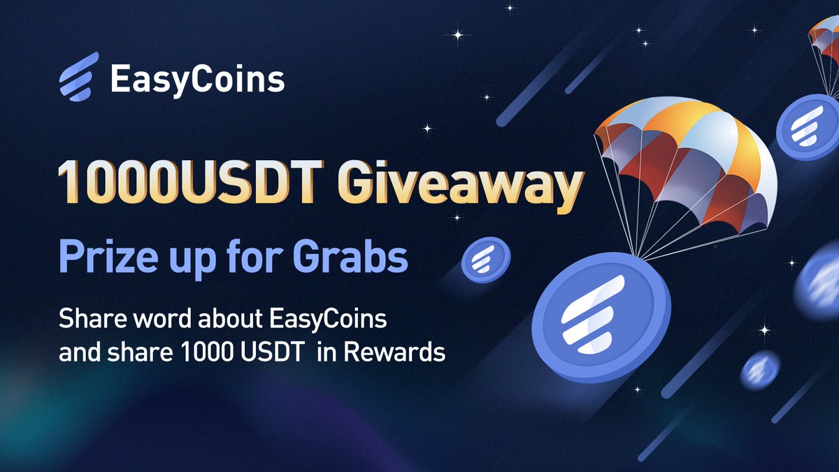 AirdropKingNews's tweet photo. New Airdrop: EasyCoins Snowball
Reward: $1000 USDT Voucher
Distribution date: 1 week after end

🔗Airdrop Link: https://t.co/qDLqqBQ38d

-Complete all tasks of the airdrop
-Submit your EasyCoins UID code
-For 100 Lucky participant

-Top 5 referrals can each get more USDT Voucher https://t.co/ytPnT1W9O8