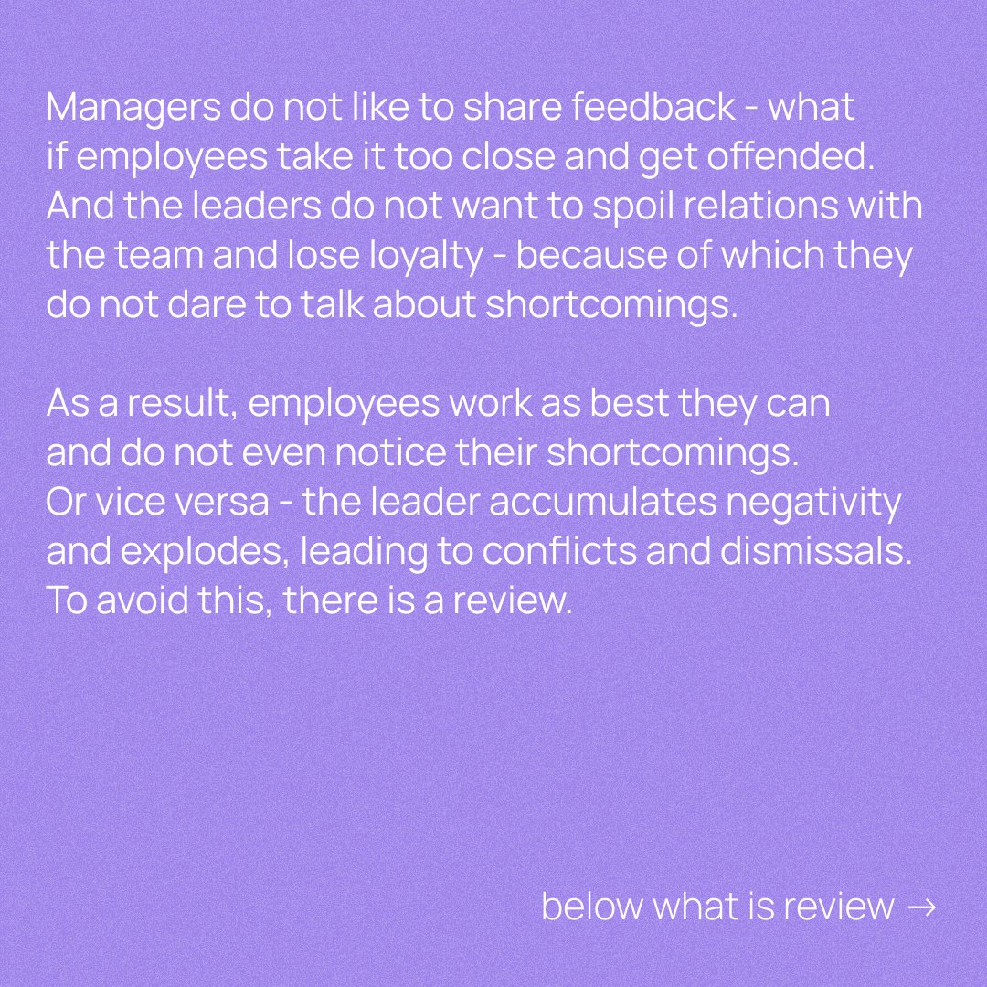 weeeknet's tweet photo. Not everyone knows how to highlight the shortcomings of employees constructively - without offending and helping the team work better.⁣⁣⠀
⁣⁣⠀
For such cases, there is a review. More details in the cards. https://t.co/5JUHL4zK9a