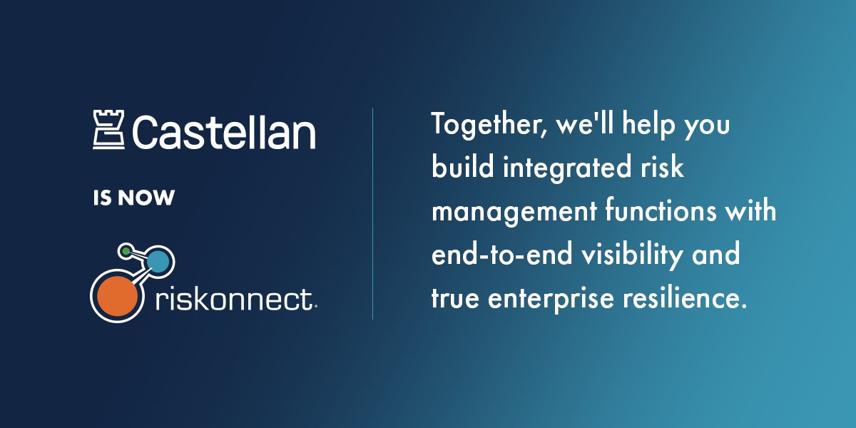 castellan_'s tweet image. Looking for a partner for integrated risk management? Look no further than Riskonnect. In coming together with Castellan, Riskonnect has all aspects of risk management available to you under one roof. Learn more here: riskonnect.com