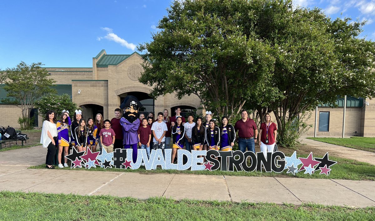 GMS is proud to show support for friends and neighbors in Uvalde. 

#GMSpride #gmspirates #uvaldestrong