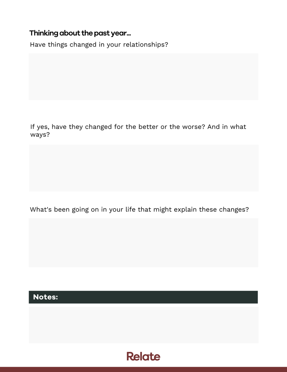 Can you set healthy boundaries with your family? Do you spend meaningful time with your friends? 

This week only, our Relationship MOT resource is available for £6.00 (down from £10). Here's a brief preview of what's inside... 

relate.org.uk/relationship-m…