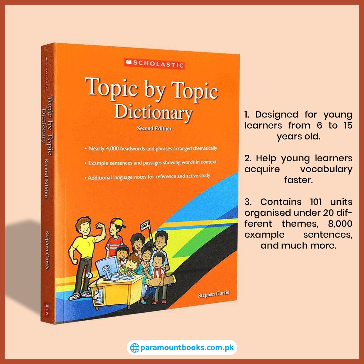 ParamountB's tweet image. TOPIC BY TOPIC DICTIONARY FOR ACTIVE LEARNING

Shop now: paramountbooks.com.pk/product/topic-…

#Topicbytopicdictionary #Dictionary #english #paramountbooks #books #vocabulary #learners