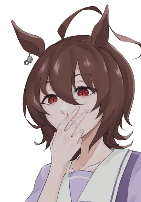 脳みそ使い過ぎて鼻血出すタキ…(歪#アグネスタキオン 