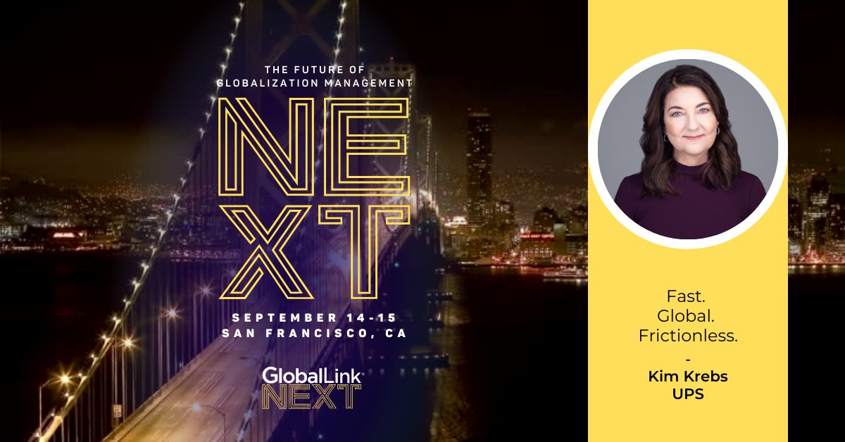 Join Kim Krebs from <a href="/UPS/">UPS</a> at #GlobalLinkNEXT US 2022 to learn how the company rolled out a streamlined multi-language corporate storytelling site in 20 weeks using GlobalLink. Register today!

ow.ly/NRS150KzpbB

#Tech #Retail #ContentSolutions #DigitalStrategy