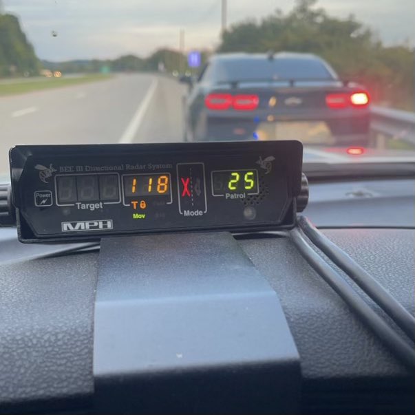 Troopers from the Ironton Post stopped this vehicle over the Labor Day reporting period for 118 mph in a 60 mph zone, nearly twice the posted limit! Unsafe speed continues to be a major contributor to crashes in Ohio. Stay safe, #SlowDown!
