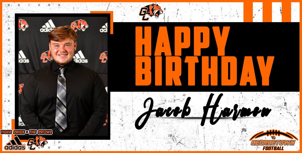 Gtown_Football's tweet photo. Happy Birthday @JacobHarmon2021 ‼️
#TigerPride🐅 | #TheProwl https://t.co/e9EuHDg9pM