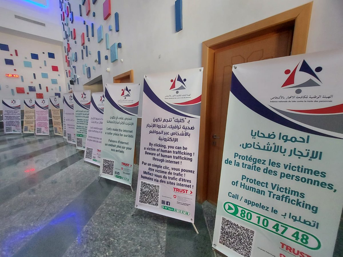 NouhaYef's tweet photo. @DIGNITY_INT Tunisia was present in the launch of the annual report 2021 of the National Instance against Human Trafficking @INLCTP with the presence of CSOs and state actors. Under the TRUST project, @DIGNITY_INT is supporting the instance to strengthen the victims protection. https://t.co/sEbOSRcGFp