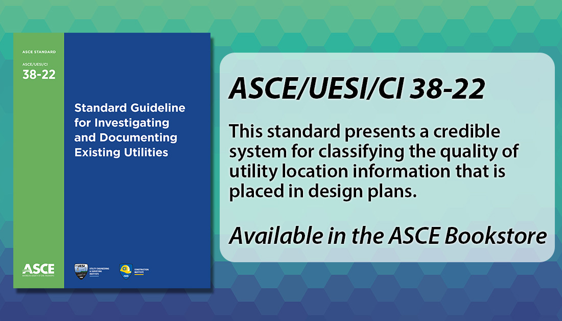 ASCEpublishing's tweet photo. Prepared by both @uesi_asce and @CI_ASCE Standard 38-22 provides guidance on performing utility investigations and documenting results in a standardized fashion. #SubsurfaceUtilityEngineering #UtilityManagement #Standards https://t.co/gzhFW0QXpQ https://t.co/wpPFim4YkS