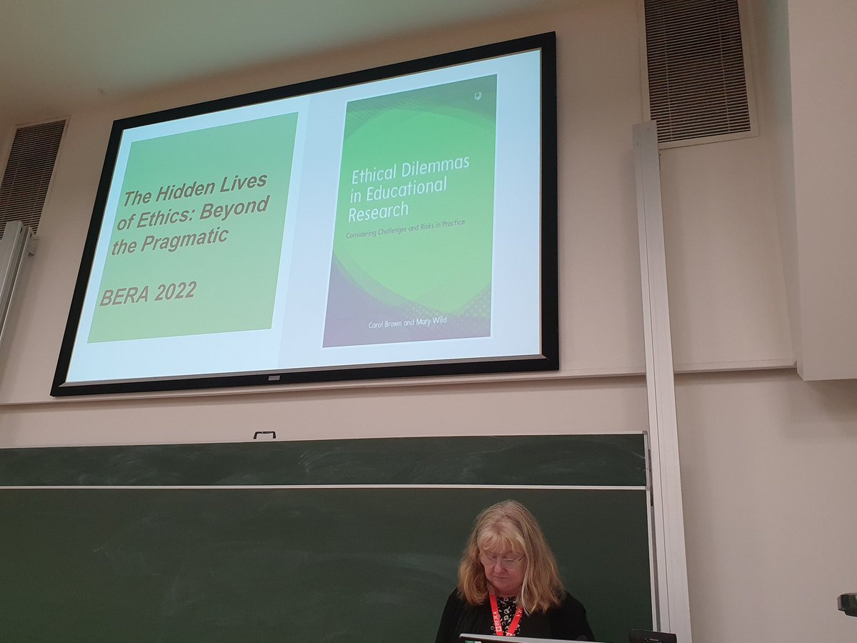 The Hidden lives of Ethics. @brookes_edu at #BERA2022. @CarmelCapewell @PatGAlexander Mary Wild and @FrodshamSarah. A fantastic symposium/discussion of thinking beyond the Pragmatic.