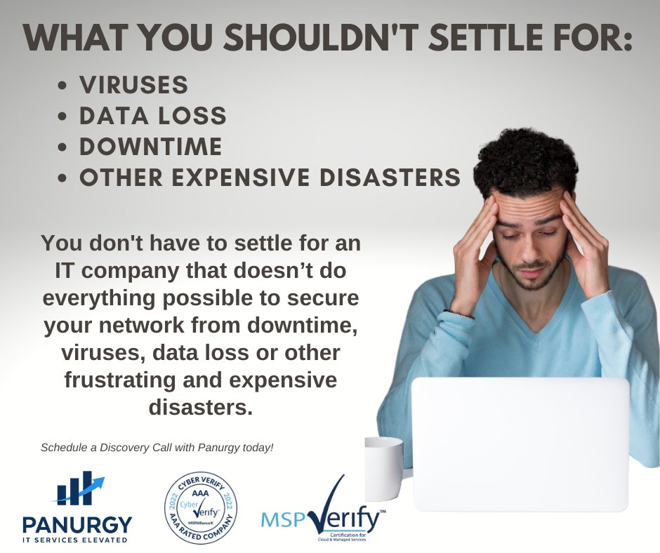 Panurgy2's tweet photo. Don’t settle for an IT company that gives you substandard service. Schedule a call to learn how easy it is to switch to a reliable IT provider.  

Panurgy makes it as easy as 1-2-3 to switch!
https://t.co/BLB9tCzfer

#itbusiness #managedservices #msp #itservices
#cybersecurity https://t.co/sz3f9T3VEf