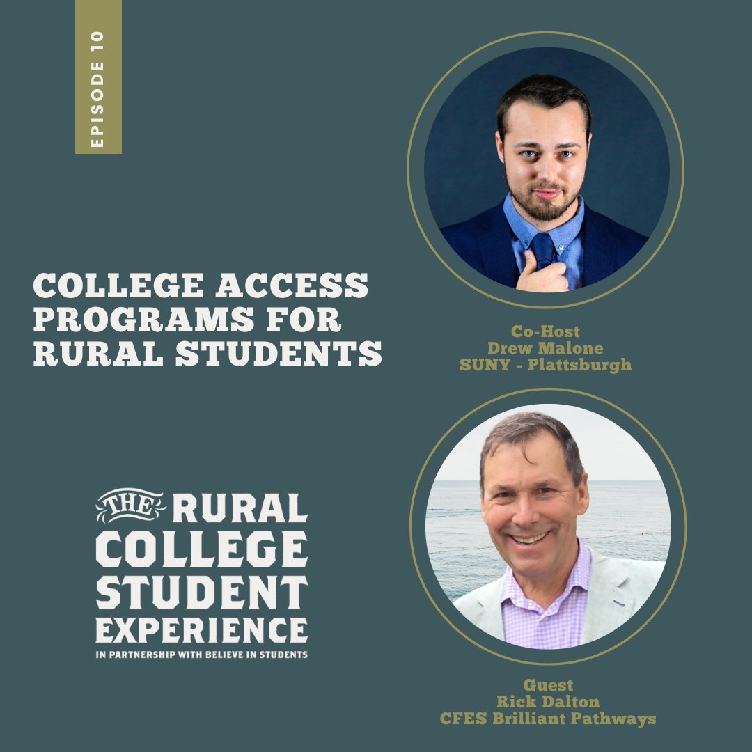 rcsepod's tweet photo. WE'RE BACK after a brief hiatus. Episode 10 is now available to listen/download: https://t.co/8NGgmgUck7. @DrMattNewlin is joined by co-host Drew Malone and guest Rick Dalton of @BrilliantCFES to discuss rural college access, geographic barriers, and career planning. https://t.co/Rr1OiLYP5y