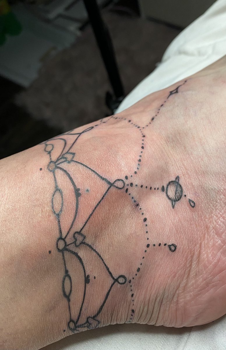 twilightbabxy's tweet photo. Finished my anklet tattoo 🪐✨🌙 https://t.co/qoztdLVmZr