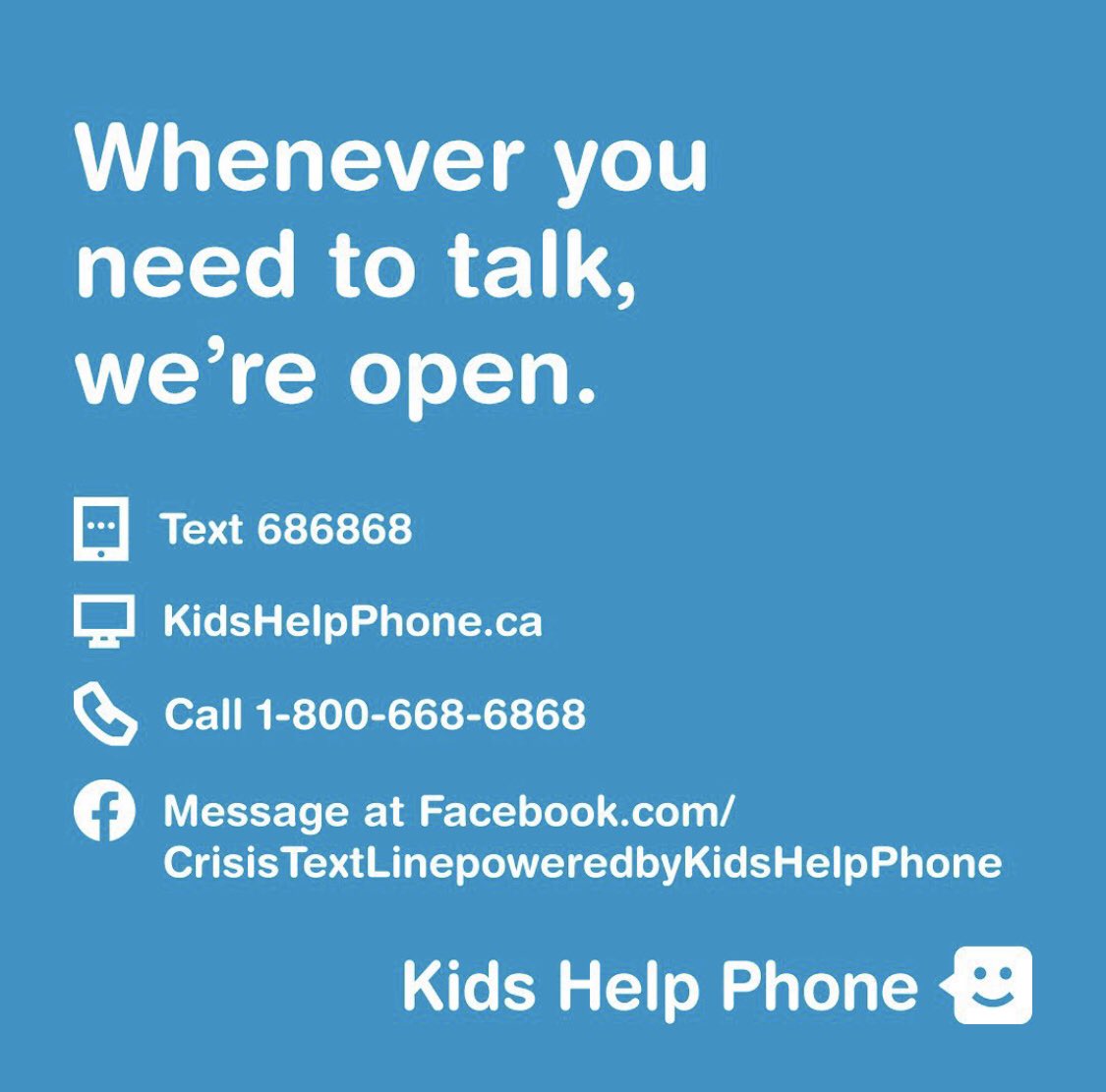 Some kids are feeling anxious about #BackToSchool.  <a href="/KidsHelpPhone/">Kids Help Phone</a> has counsellors available 24/7, with services now also available in many languages. Call 1-800-668-6868 from #Brampton or anywhere in Canada to get support.