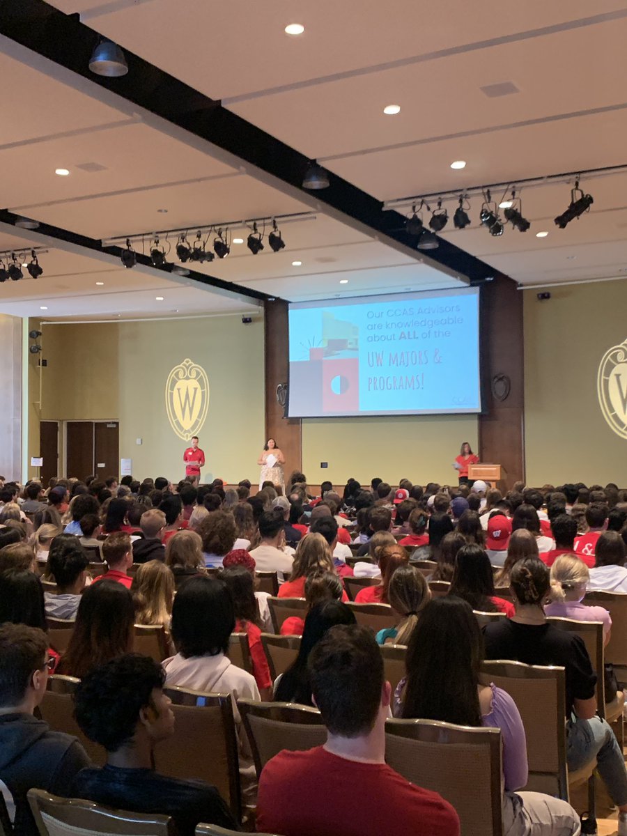 ccasuw's tweet photo. It’s CCAS Orientation day! We’re thrilled to welcome all our incoming students this morning at Union South - we can’t wait to see you! More info: https://t.co/cYAAXprZEA @UWNewStudent @UWMadison @UWAdmissions @UW_StudentLife https://t.co/QLPuRNaQV1