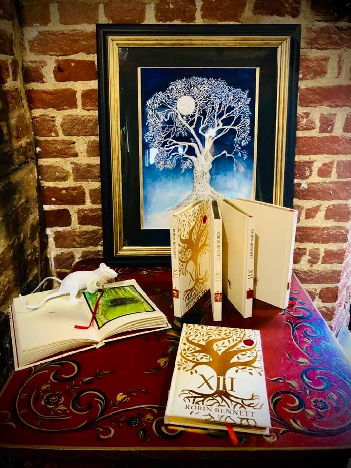writer_robin's tweet photo. Extremely chuffed that XII, designed by the v-talented @hazelaine &amp; illustr by the also-v-talented Sara Hornby is a finalist in not one but two cats for the British Book Design Awards. Presumably this means I get two 3-course meals and a whole bot of wine to myself @BBDPAwards https://t.co/j18fvIqFND
