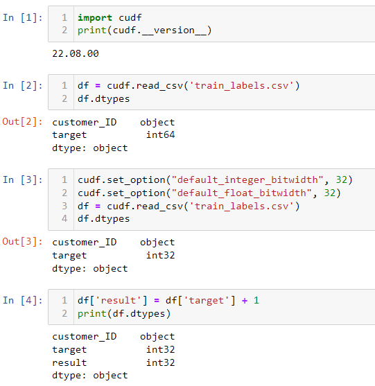 Giba1's tweet photo. RAPIDS 22.08 is available and one of the new features I like more is the option to define the default type for variables. Why use float64/int64 and consumes 2x memory if float32/int32 is enough for 99.9% of the projects. https://t.co/E9OD0VXy88
#Python #Nvidia #rapidsai #cudf https://t.co/qwKpcCEpJS