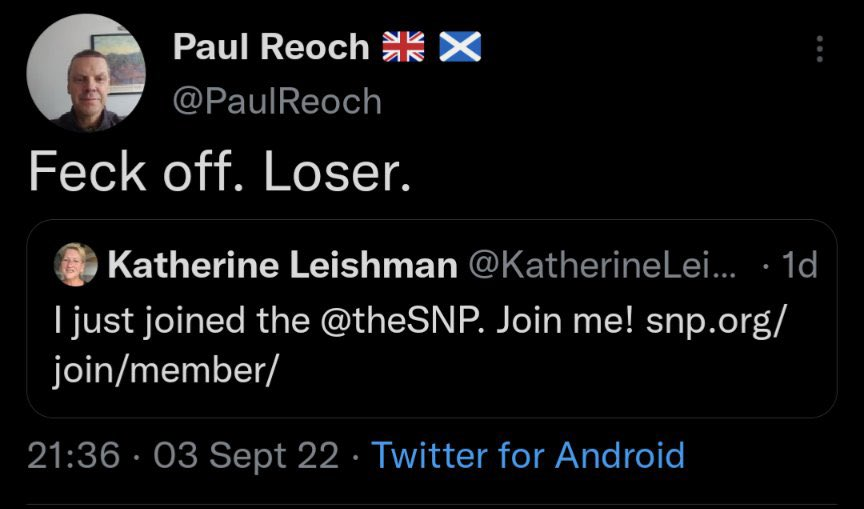 indy_swim's tweet photo. Will the @ScotTories sack their communications manager? Absolutely vile and disgusting. https://t.co/68wLdUwzFl