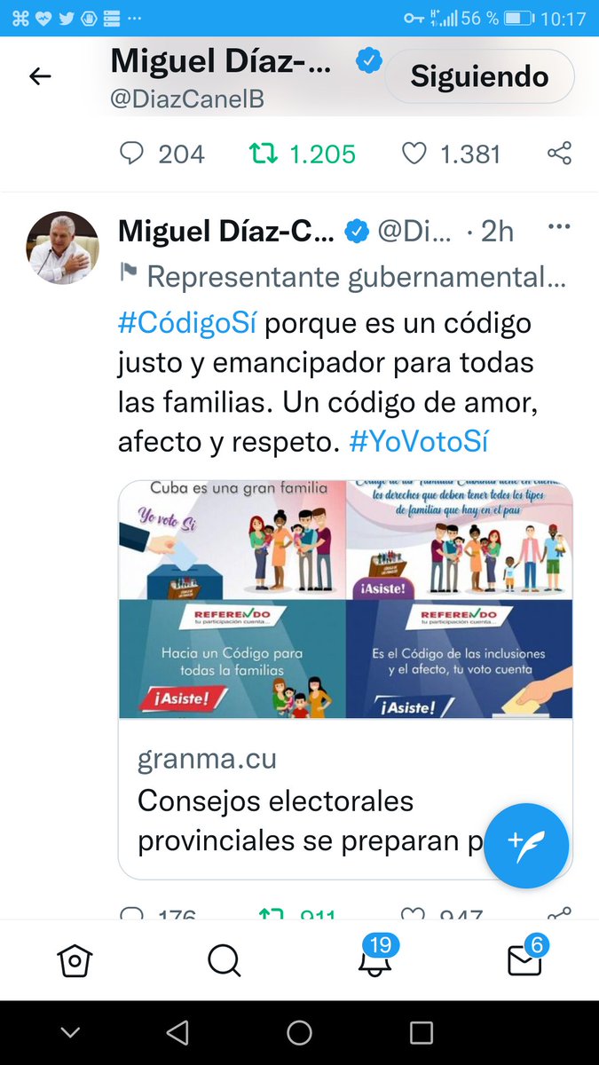 Los educadores cubanos daremos un sí por el Código de las familias. #CubaEduca