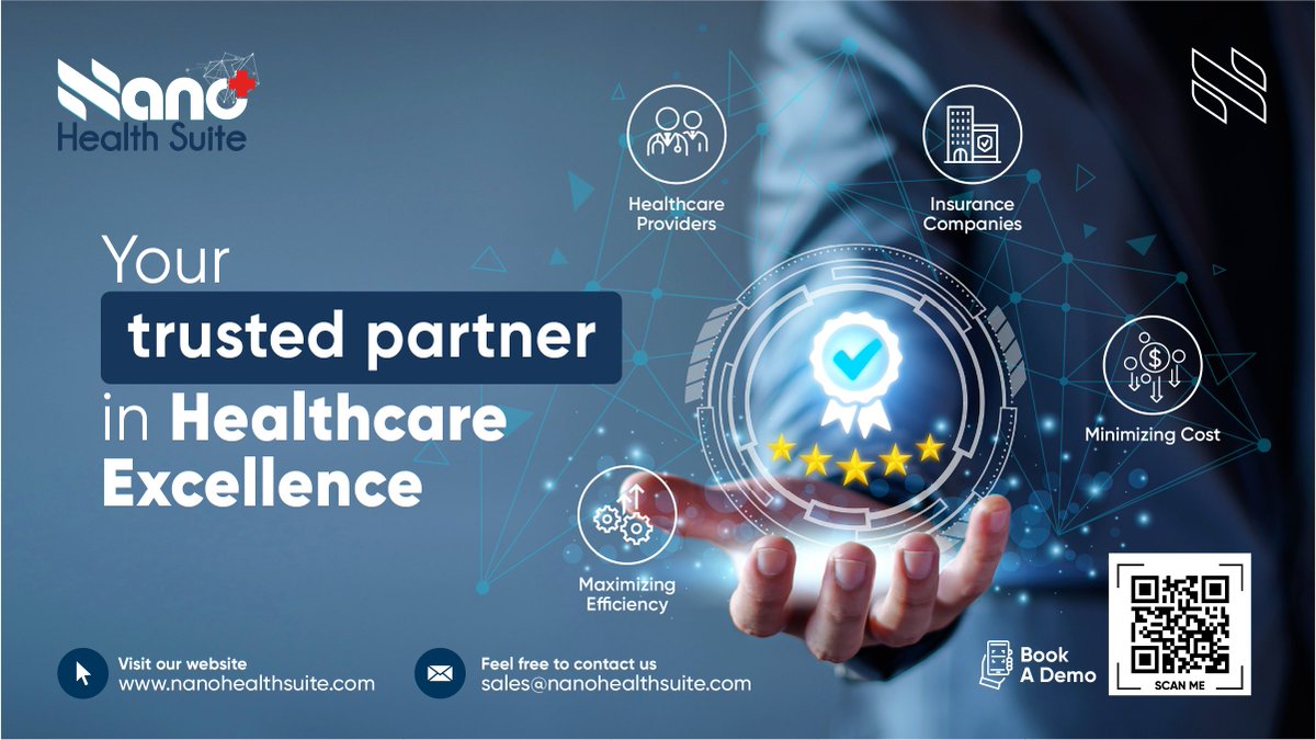 NanoHealthSuite's tweet photo. Using advanced technologies and systems to add value to the world of healthcare is the proud badge of our company
Send us your business requirements: sales@nanohealthsuite.com
#trust #insurancecompanies #healthcareproviders #solutions #maximizingefficiency #minimizingcosts https://t.co/ks6aY6RAxK