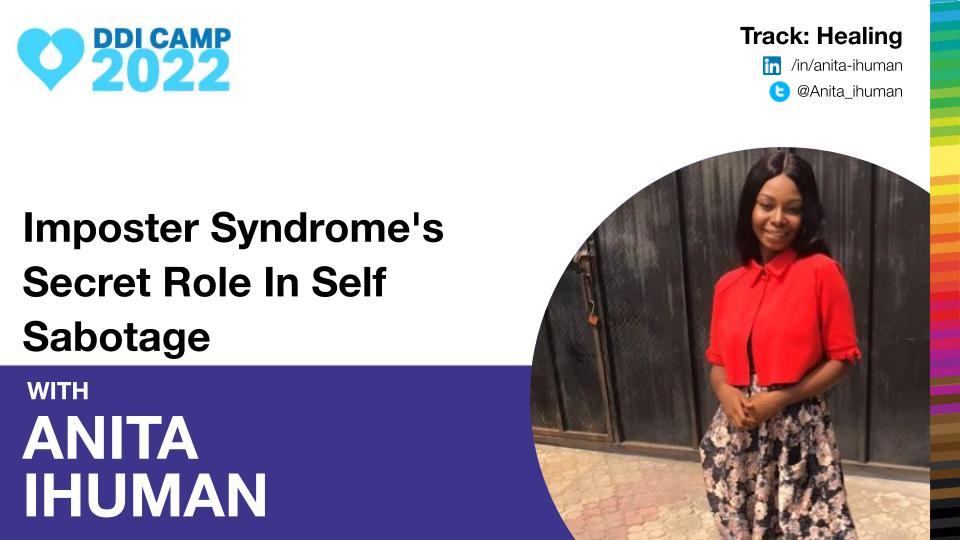 We are looking forward to join Anita Ihuman for the session "Imposter Syndrome's Secret Role In Self Sabotage" in #DDICamp2022!
In this session, Anita will talk about how imposter syndrome can often influence ones choices, actions, and decisions.
drupaldiversity.com/initiatives/dd…