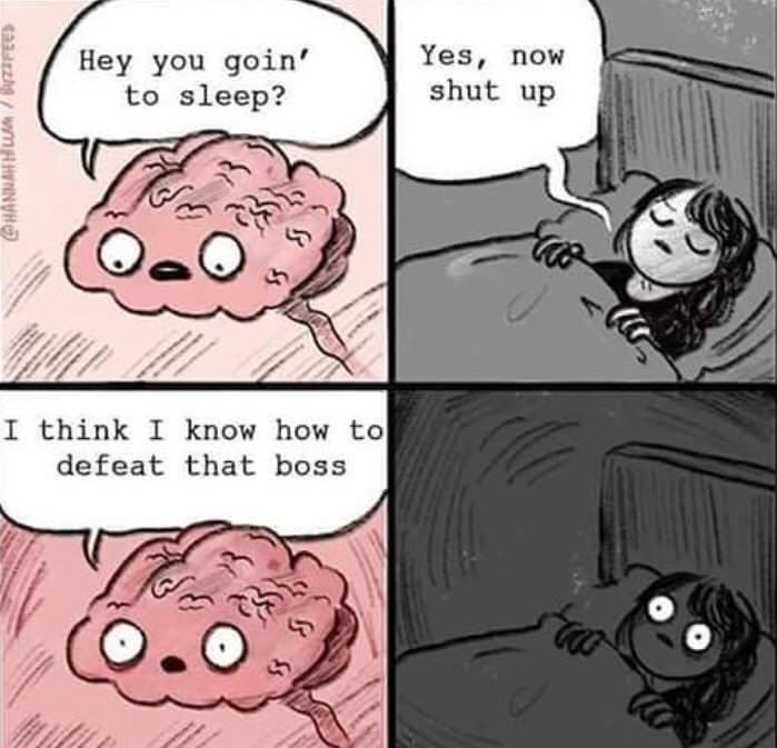 DadPlayStudio1's tweet photo. Too many times. And it usually means about 4-5 more hours of being wrong. Stupid brain. #memes #videogames https://t.co/pAonIyaZj7