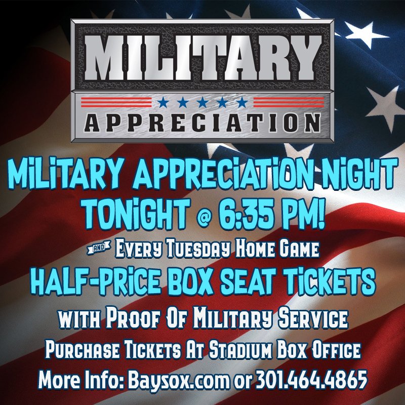 BaysoxOfficial's tweet image. Baysox are Back Home TONIGHT! See baseball's #1 pitching prospect GRAYSON RODRIGUEZ toe the rubber! It's also #MilitaryAppreciation Night!

🆚: @GoSquirrels 
⏱️: 6:35 pm
🎟️: atmilb.com/2TNxQw8

#OperationRingHunt #Baysox #MiLB