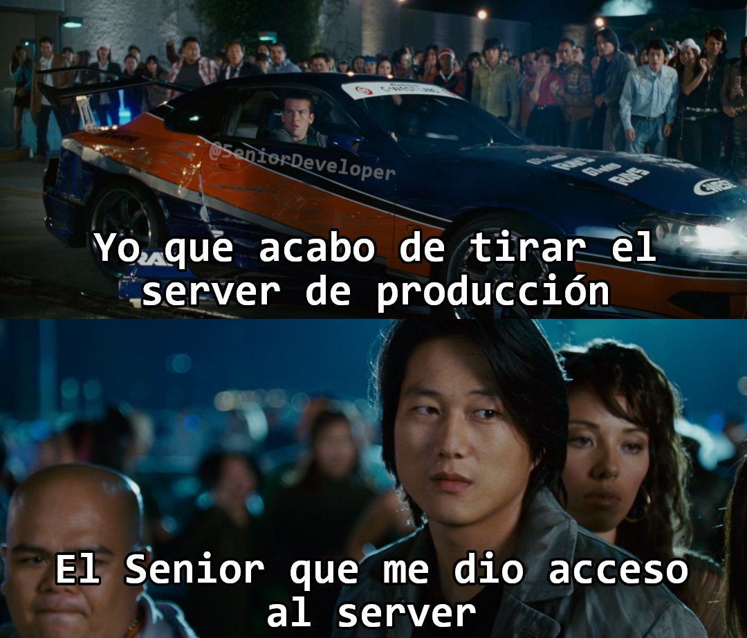 5eniorDeveloper's tweet photo. Ya me ha tocado ser las dos personas... https://t.co/i8YeG5TCMI