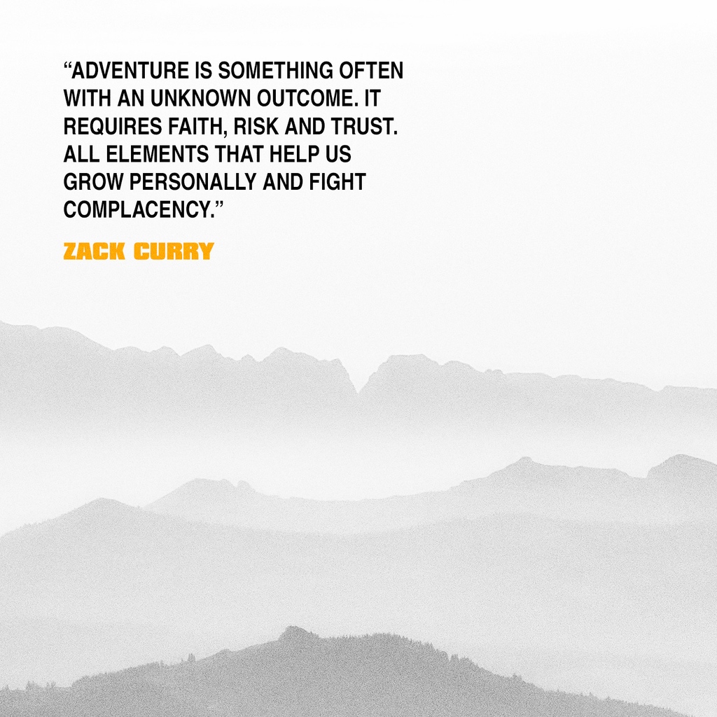 When's the last time you went on an adventure?
When's the last time you did something hard?

You were created for more. 
Complacency is the enemy of destiny. 

Grab a friend, set a goal and  go on an adventure.
