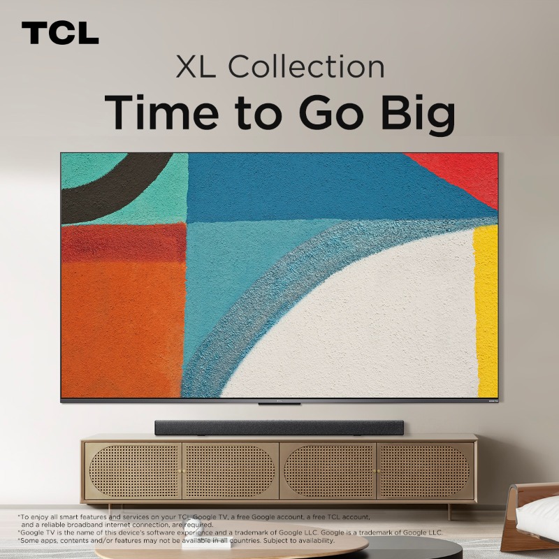 TCL_Europe's tweet photo. From striking picture quality to stunning sound,
there are more reasons to indulge yourself in big screen and bigger view.