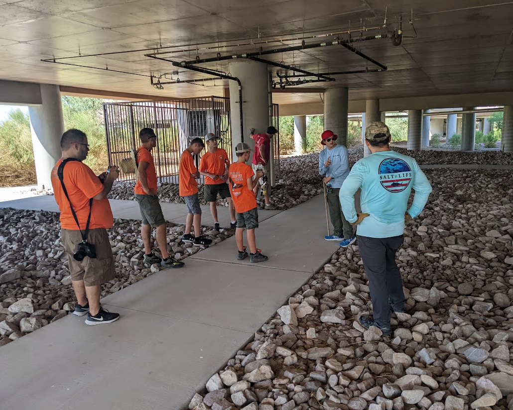 The Bat real estate market just kicked into high gear at Wetlands Park! Thank you to Conner Romero and Troop 555 for the donation and installation of two new  bat houses around the Nature Center. The bats now have new hang out spots. Job well done!