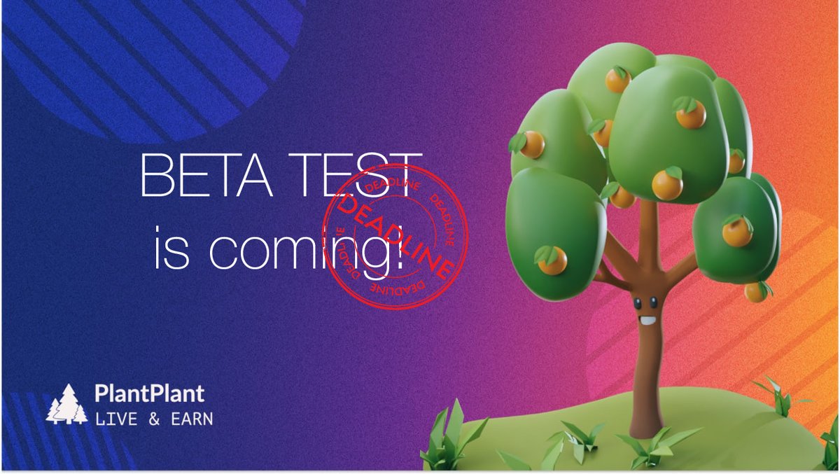 🔈BETA TEST is coming soon!
For all of you itching to acquire your first Plant 
Gameplay development is progressing, and we're preparing a playable beta! 🤩
Stay tuned and don't miss out on the fun!
#nft #plantplant #NFTapp #blockchainapp