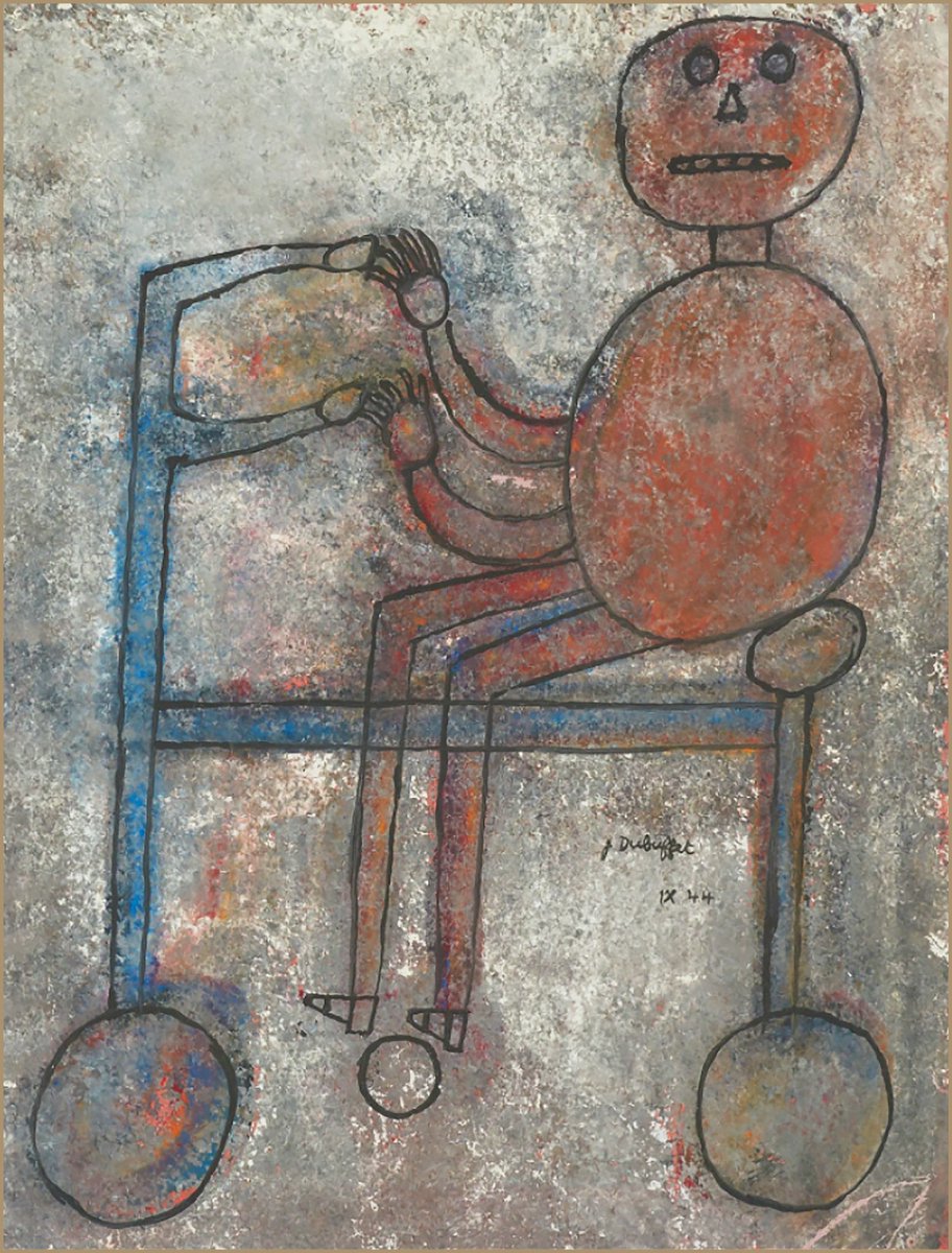 Jean Dubuffet- Cyclist, 1944.