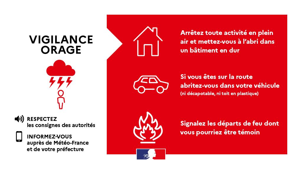 🔴 🌩️ 2 départements placés en #VigilanceRouge #orages.
Un épisode orageux stationnaire exceptionnel sur l'Hérault et le Gard.
⚠️ Restez chez vous et tenez-vous informés. 
👉 vigilance.meteofrance.fr