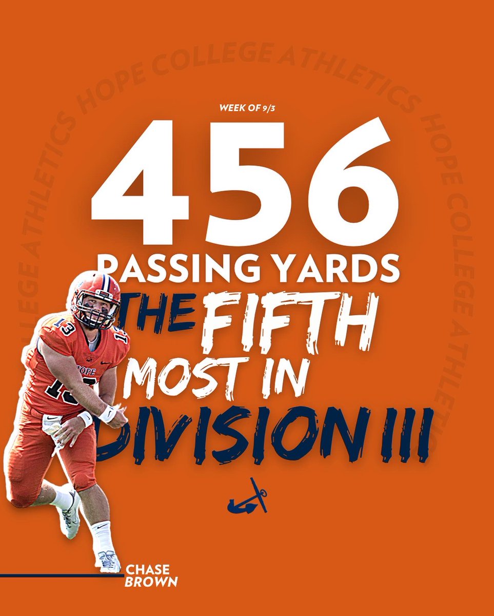 HopeAthletics's tweet photo. Three top ten NCAA Division III performances for Hope College Football this week in Chase Brown, Terrell Harris, and Mohamed Kamara. 🔥🔥🔥

#StrongAndTrue https://t.co/LKM2FGIHSh