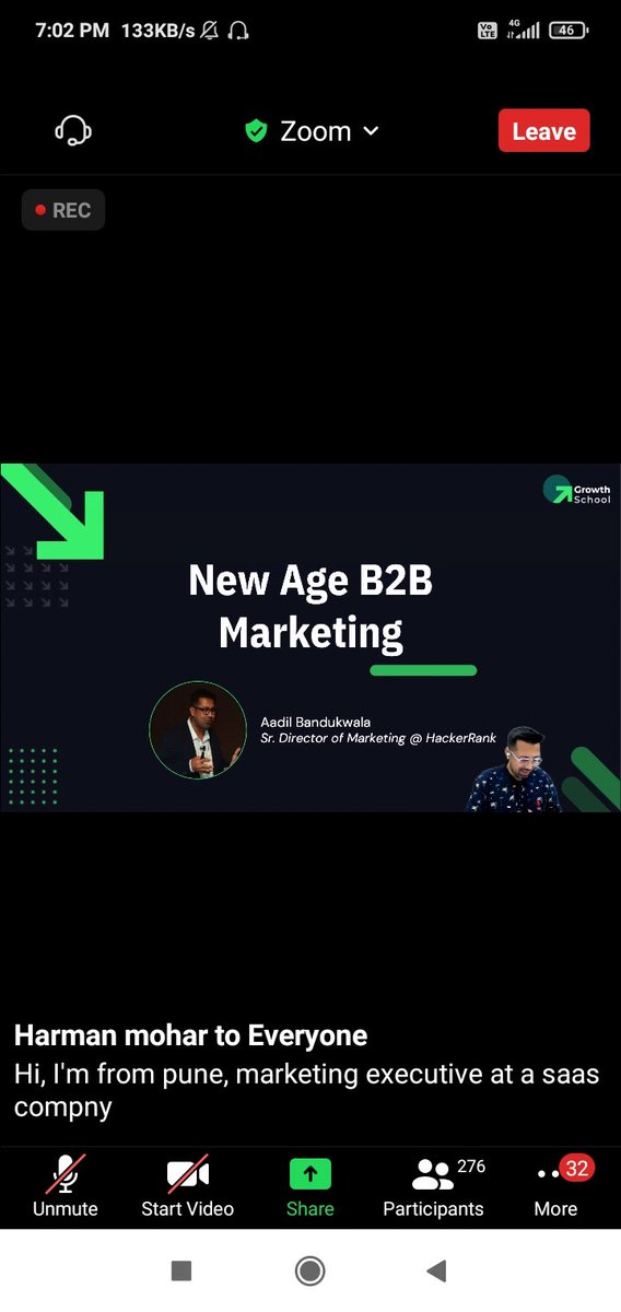UKuladeep's tweet photo. Attended webinar on B2B Marketing
By  @aadil @growthschoolio 

#growthschool https://t.co/r2sziQ2BI2