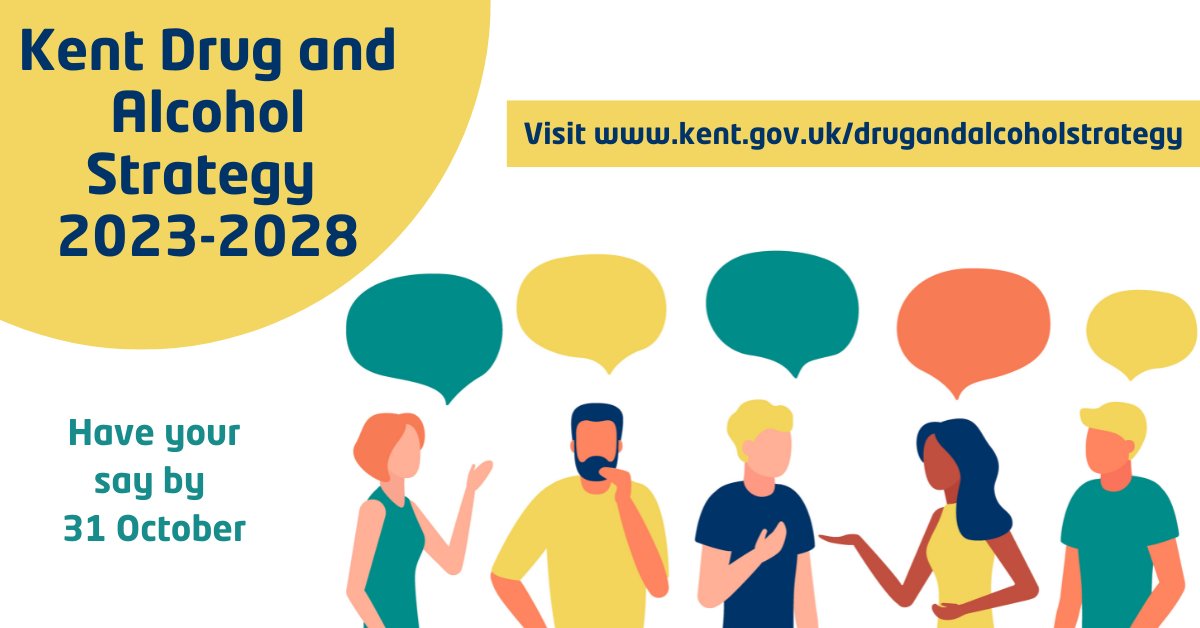 Kent_cc's tweet photo. Help shape a new five-year drug and alcohol strategy by giving your views and experiences of Kent and Medway services.

More information on the consultation at 
https://t.co/PXzJXcveER https://t.co/P6XQv86lAe