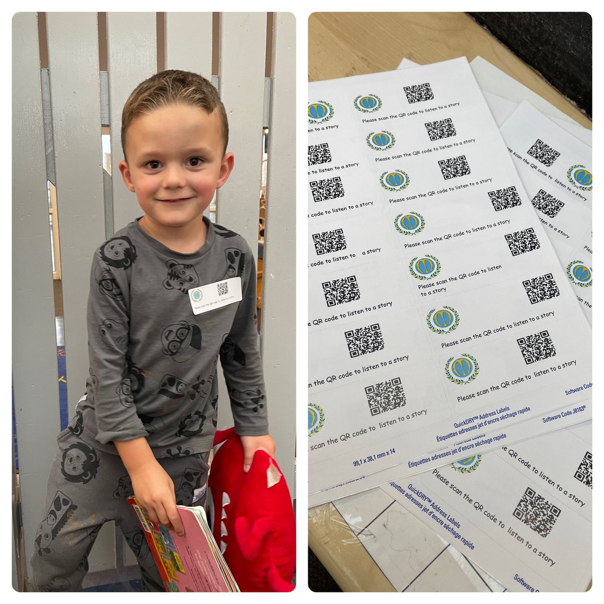 Please watch out for our new QR code stickers🤩We will be using these in nursery to share information on different events and to share our brilliant learning with you all at home ✏️💙💛