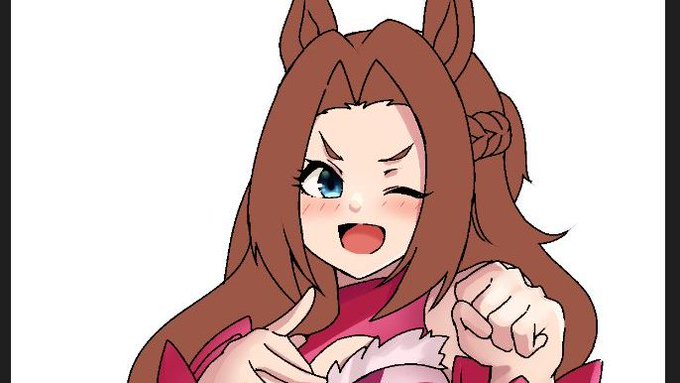 別の絵師さんとコラボで描いてるカワカミプリンセスWIP 